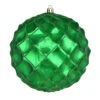 6 Inch Green Shiny Form Geometric Christmas Ball Ornament 1 6 Inch Green Shiny Form Geometric Christmas Ball Ornament -Winter Decor Hub N192104D