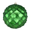 6 Inch Emerald Shiny Form Geometric Christmas Ball Ornament 2 6 Inch Emerald Shiny Form Geometric Christmas Ball Ornament -Winter Decor Hub N192124D
