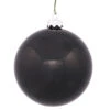 10 Inch Black Shiny Artificial Christmas Ornament - UV Drilled Cap -Winter Decor Hub N592517DSV
