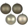 10 Inch Wrought Iron Assorted Christmas Ball Ornament - 4 Per Set 1 10 Inch Wrought Iron Assorted Christmas Ball Ornament - 4 Per Set -Winter Decor Hub N592523DA