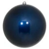 10 Inch Midnight Blue Candy Artificial Christmas Ball Ornament - UV Drilled Cap -Winter Decor Hub N592531DCV