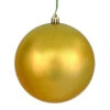 10 Inch Copper Gold Shiny Artificial Christmas Ball Ornament - UV Drilled Cap -Winter Decor Hub N592533DSV