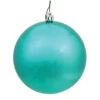 10 Inch Teal Shiny Artificial Christmas Ball Ornament - UV Drilled Cap -Winter Decor Hub N592542DSV