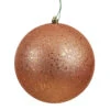 10 Inch Rose Gold Sequin Christmas Ball Ornament With Drilled Cap -Winter Decor Hub N592558DQ