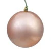 10 Inch Rose Gold Shiny Artificial Christmas Ball Ornament - UV Drilled Cap -Winter Decor Hub N592558DSV