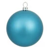 12 Inch Turquoise Matte Round Shatterproof UV Christmas Ball Ornament 2 12 Inch Turquoise Matte Round Shatterproof UV Christmas Ball Ornament -Winter Decor Hub N593012DMV
