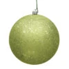 12 Inch Lime Green Sequin Round Christmas Ball Ornament Shatterproof UV -Winter Decor Hub N593013DQ