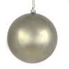 12 Inch Wrought Iron Shiny Christmas Ball Ornament With UV Drilled Cap -Winter Decor Hub N593023DSV
