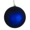 12 Inch Midnight Blue Matte Christmas Ball Ornament With UV Drilled Cap -Winter Decor Hub N593031DMV