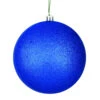 12 Inch Midnight Blue Sequin Christmas Ball Ornament With Drilled Cap -Winter Decor Hub N593031DQ