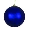 12 Inch Midnight Blue Shiny Christmas Ball Ornament With UV Drilled Cap -Winter Decor Hub N593031DSV