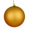 12 Inch Copper Gold Matte Christmas Ball Ornament With UV Drilled Cap -Winter Decor Hub N593033DMV