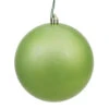 12 Inch Celadon Green Candy Round Christmas Ball Ornament Shatterproof UV -Winter Decor Hub N593054DCV