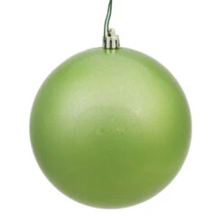 12 Inch Celadon Green Candy Round Christmas Ball Ornament Shatterproof UV