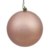 12 Inch Rose Gold Candy Round Christmas Ball Ornament Shatterproof UV -Winter Decor Hub N593058DCV
