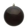 12 Inch Gunmetal Candy Round Christmas Ball Ornament Shatterproof UV -Winter Decor Hub N593084DCV