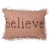 14 Inch Rustic Burlap With Wood Button Wording And Self Fringe Edging Believe Decorative Christmas Pillow 2 14 Inch Rustic Burlap With Wood Button Wording And Self Fringe Edging Believe Decorative Christmas Pillow -Winter Decor Hub QTX17501