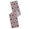 White Red Festive Wool Felt Aari Embroidery Let It Snow Table Runner 1 White Red Festive Wool Felt Aari Embroidery Let It Snow Table Runner -Winter Decor Hub QTX17603