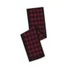 Red Black Cotton Holiday Plaid Poly Velvet Border MacKenzie Decorative Christmas Table Runner -Winter Decor Hub QTX17613