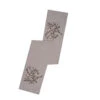 Beige Natural Cotton Linen Embroidered Branches And Berries Harvest Branch Decorative Holiday Table Runner -Winter Decor Hub QTX17703