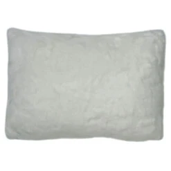 14 Inch Snow White Faux Fur Snow Fox Decorative Christmas Pillow