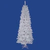 7.5 Foot White Salem Pencil Pine Artificial Christmas Tree Unlit