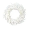 6 Foot Sparkle White Spruce Artificial Christmas Wreath Unlit -Winter Decor Hub a104272