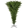 5.5 Foot Green Upside Down Artificial Christmas Tree Unlit 2 5.5 Foot Green Upside Down Artificial Christmas Tree Unlit -Winter Decor Hub a107455