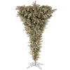 7.5 Foot Champagne Upside Down Artificial Christmas Tree Unlit 1 7.5 Foot Champagne Upside Down Artificial Christmas Tree Unlit -Winter Decor Hub a107775