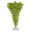 7.5 Foot Lime Upside Down Artificial Christmas Tree 500 DuraLit Clear Lights 2 7.5 Foot Lime Upside Down Artificial Christmas Tree 500 DuraLit Clear Lights -Winter Decor Hub a107876
