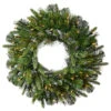 24 Inch Cashmere Artificial Christmas Wreath 50 DuraLit Clear Lights 1 24 Inch Cashmere Artificial Christmas Wreath 50 DuraLit Clear Lights -Winter Decor Hub a118325