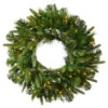48 Inch Cashmere Artificial Christmas Wreath 200 DuraLit LED M5 Italian Warm White Mini Lights -Winter Decor Hub a118348led