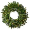 7 Foot Cashmere Artificial Christmas Wreath 400 LED Warm White Lights -Winter Decor Hub a118385led