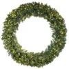 8 Foot Cashmere Pine Artificial Christmas Wreath 750 DuraLit Incandescent Clear Mini Lights 2 8 Foot Cashmere Pine Artificial Christmas Wreath 750 DuraLit Incandescent Clear Mini Lights -Winter Decor Hub a118391