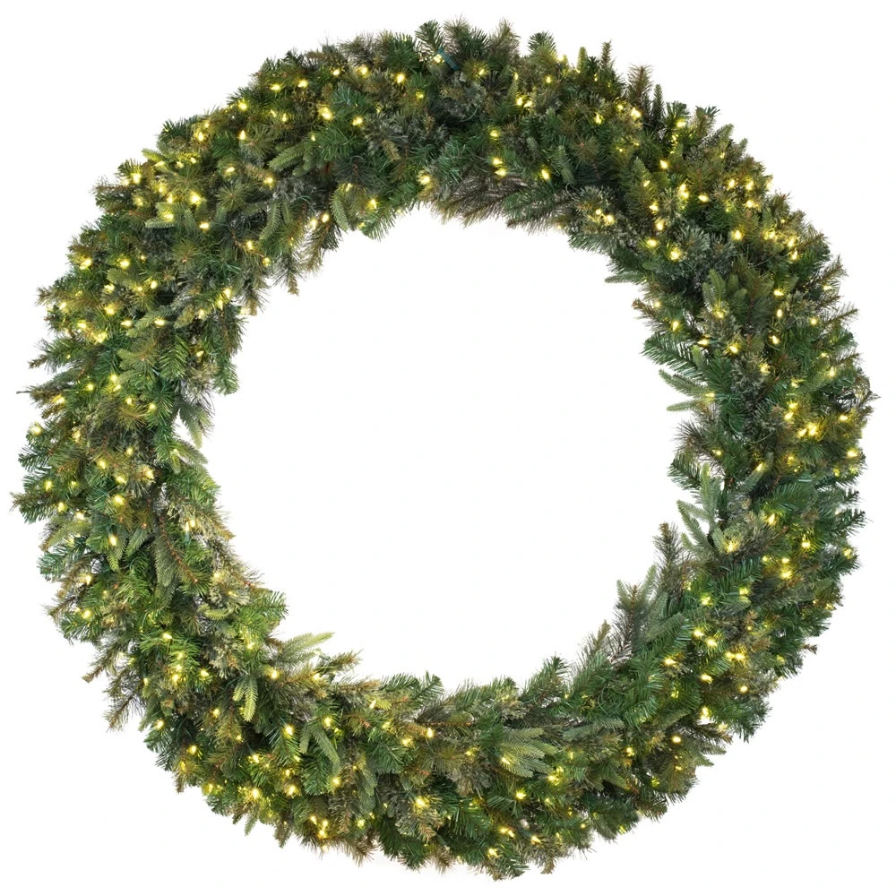 10 Foot Cashmere Pine Artificial Christmas Wreath 900 LED M5 Italian Warm White Mini Lights 3 10 Foot Cashmere Pine Artificial Christmas Wreath 900 LED M5 Italian Warm White Mini Lights