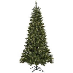 10 Foot Slim Jack Pine Artificial Christmas Tree 850 DuraLit Clear Lights