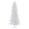 8.5 Foot Crystal White Slim Artificial Christmas Tree Unlit 1 8.5 Foot Crystal White Slim Artificial Christmas Tree Unlit -Winter Decor Hub a135680