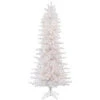 8.5 Foot Crystal White Slim Artificial Christmas Tree 650 LED Warm White Lights 1 8.5 Foot Crystal White Slim Artificial Christmas Tree 650 LED Warm White Lights -Winter Decor Hub a135681led
