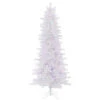 12 Foot Crystal White Pine Slim Artificial Christmas Tree 1500 LED M5 Italian Multi Color Mini Lights -Winter Decor Hub a135692led