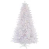 7.5 Foot Crystal White Artificial Christmas Tree 650 DuraLit Multi Lights -Winter Decor Hub a135777