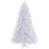7.5 Foot Crystal White Pine Artificial Christmas Tree 750 LED Multi Lights -Winter Decor Hub a135777led