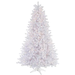 8.5 Foot Crystal White Artificial Christmas Tree 900 DuraLit Clear Lights 3 8.5 Foot Crystal White Artificial Christmas Tree 900 DuraLit Clear Lights