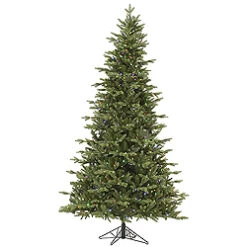 7.5 Foot Fresh Balsam Fir Artificial Christmas Tree 750 LED Multi Lights