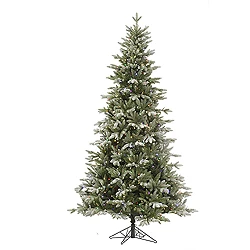 6.5 Foot Frosted Balsam Fir Artificial Christmas Tree 450 LED Multi Lights 3 6.5 Foot Frosted Balsam Fir Artificial Christmas Tree 450 LED Multi Lights