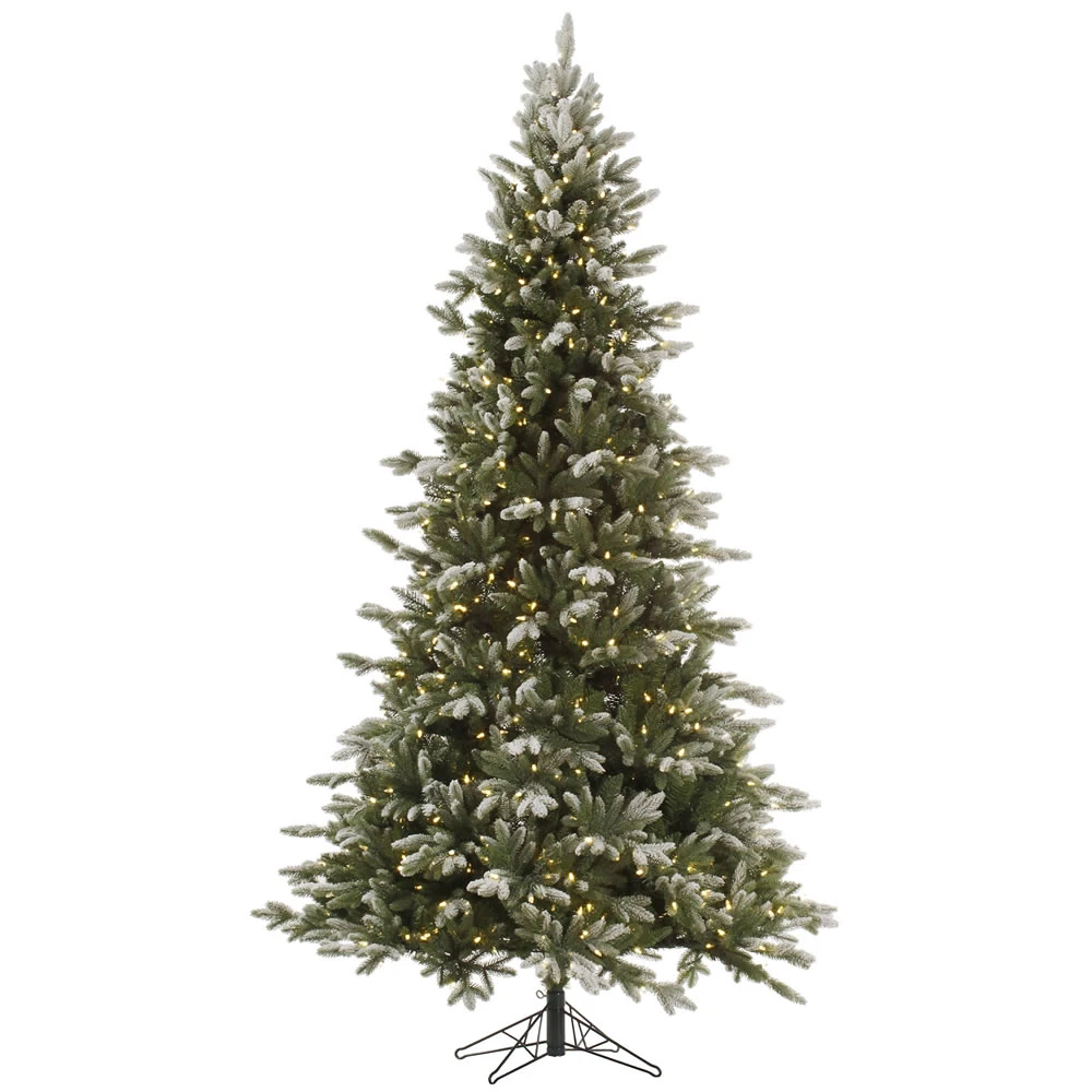 9 Foot Frosted Balsam Fir Artificial Christmas Tree 1050 DuraLit Incandescent Clear Mini Lights 3 9 Foot Frosted Balsam Fir Artificial Christmas Tree 1050 DuraLit Incandescent Clear Mini Lights