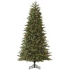 7.5 Foot Rocky Mountain Fir Artificial Christmas Tree 800 DuraLit Clear Lights -Winter Decor Hub a145776