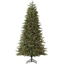 9 Foot Rocky Mountain Fir Artificial Christmas Tree 1350 LED Warm White Lights