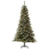 7.5 Foot Iced Sonoma Spruce Artificial Christmas Tree 500 Clear Lights -Winter Decor Hub a145876