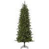 12 Foot Carolina Pencil Spruce Artificial Christmas Tree - 800 DuraLit LED Warm White Italian Mini Lights -Winter Decor Hub a145991led