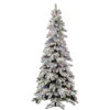 9 Foot Flocked Kodiak Spruce Artificial Christmas Tree 925 LED Warm White Lights With 75 LED G40 Lights -Winter Decor Hub a146886led